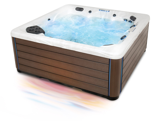 vue de trois quarts d'un jacuzzi twilight series par master spas